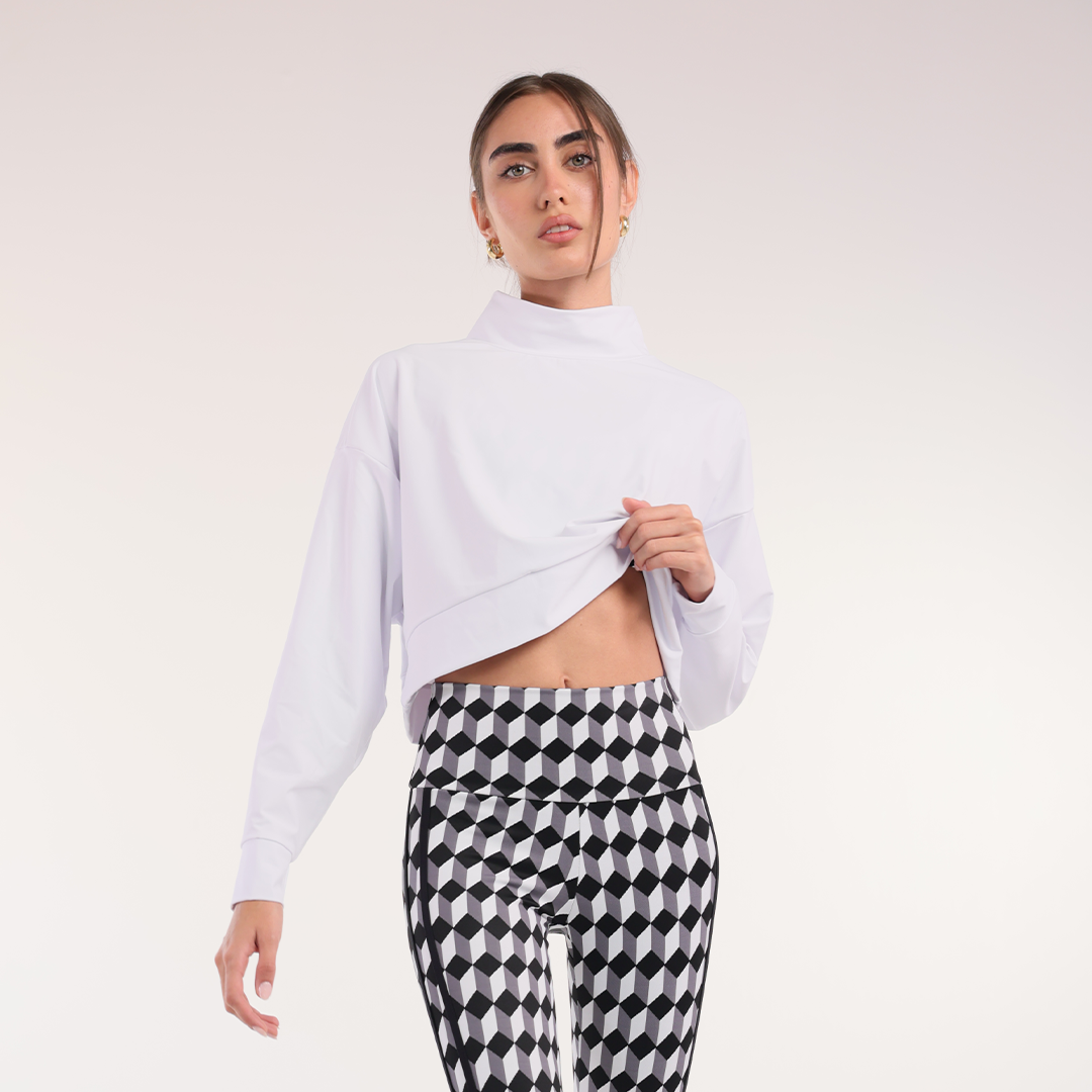 Sueter Cuello Alto Blanco