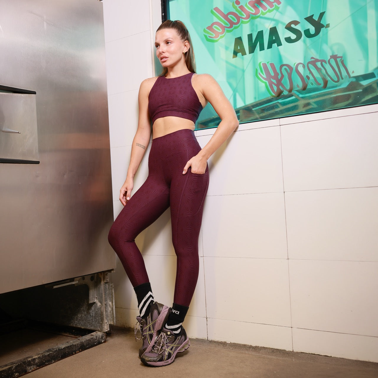Top Halter Kaleido Morado