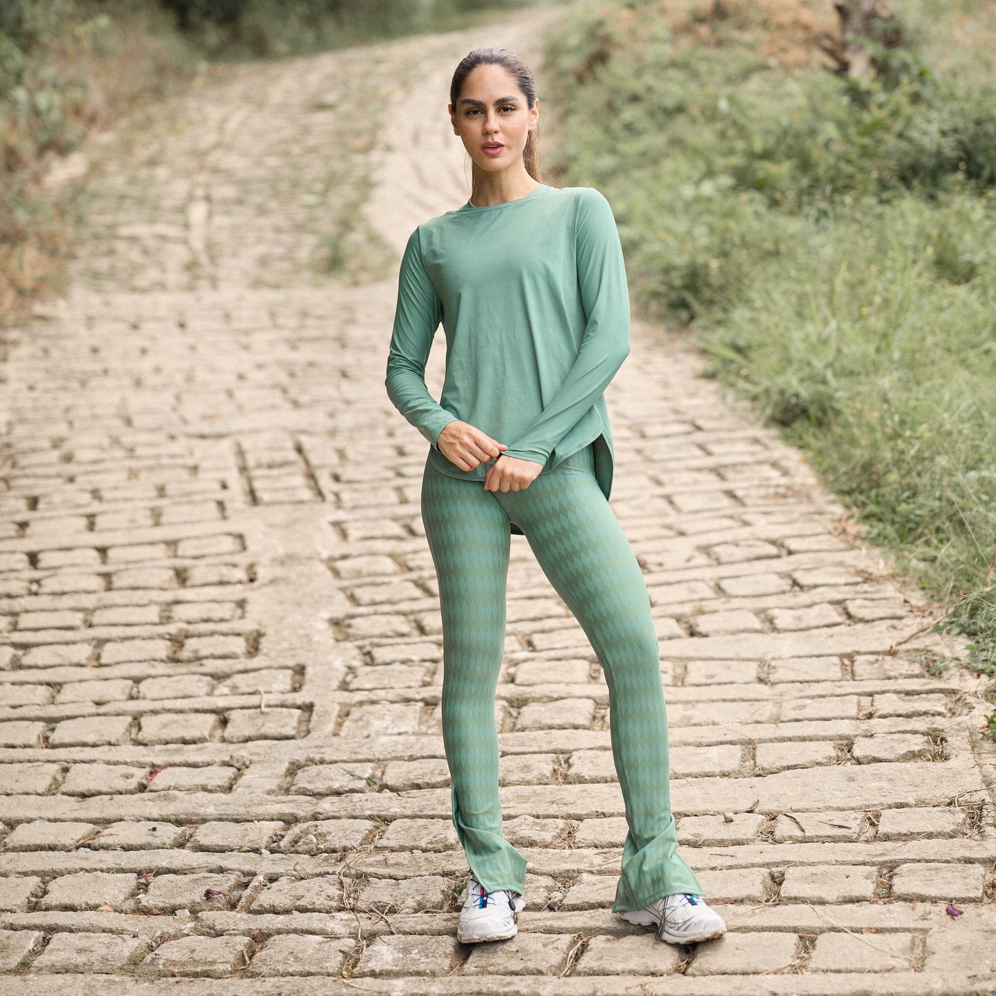 Legging Flare Rombos Matte