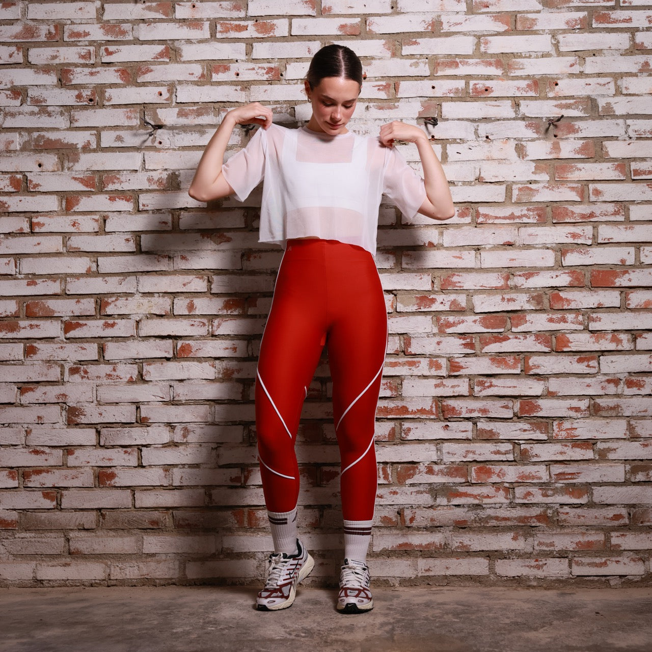 Legging Magma con Detalle Blanco