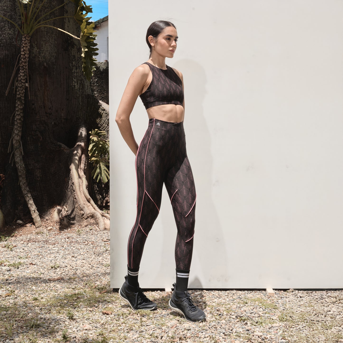 Legging Eco con Detalle Fucsia