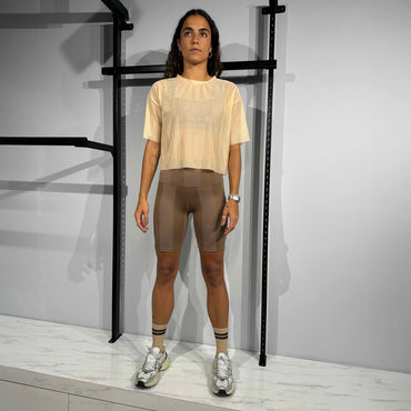 Biker Lineas Marrones con bolsillo