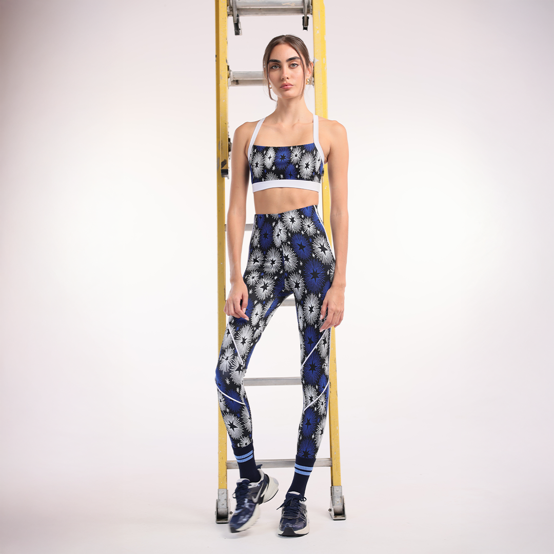 Legging Supernova con Detalle Blanco