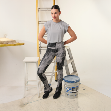 Legging Flare Bandana Gris