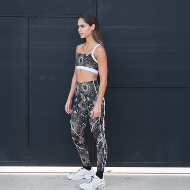 Legging Sideral con Detalle Blanco